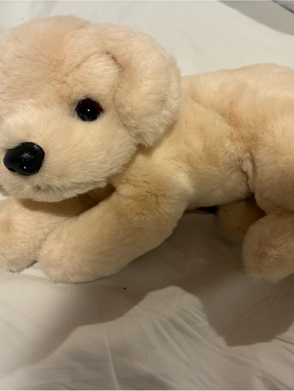 Plush Cream Dog Toy - Soft Puppy Plush